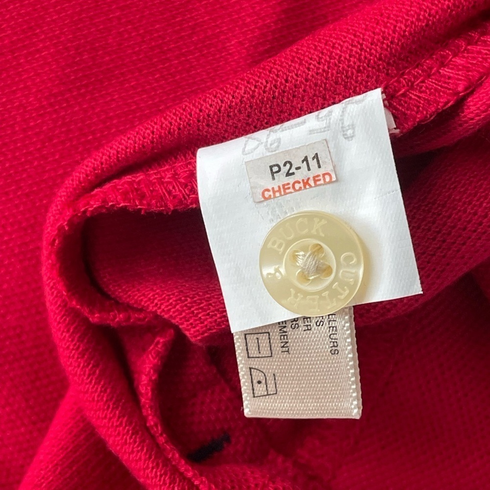 Cutter & Buck Vibrant Red Polo Shirt 100% Cotton - Picture 13 of 13